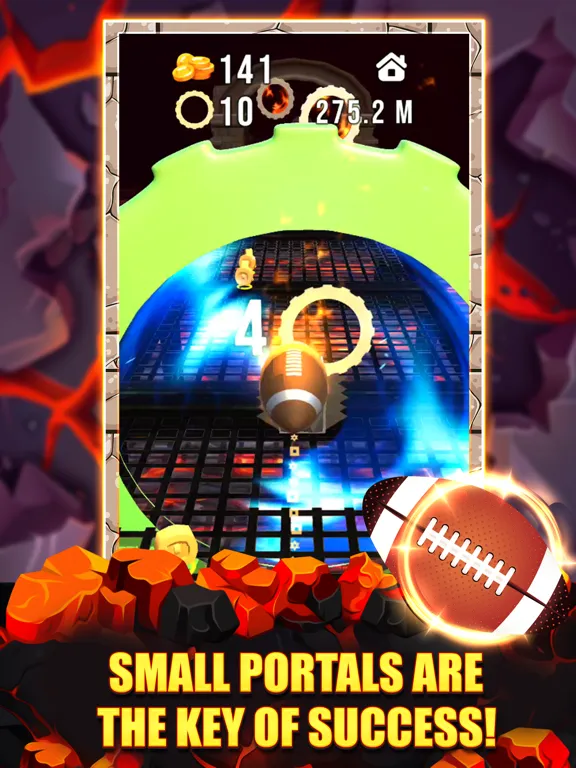 Tangkapan skrin Fireball Bouncing Master iPad 